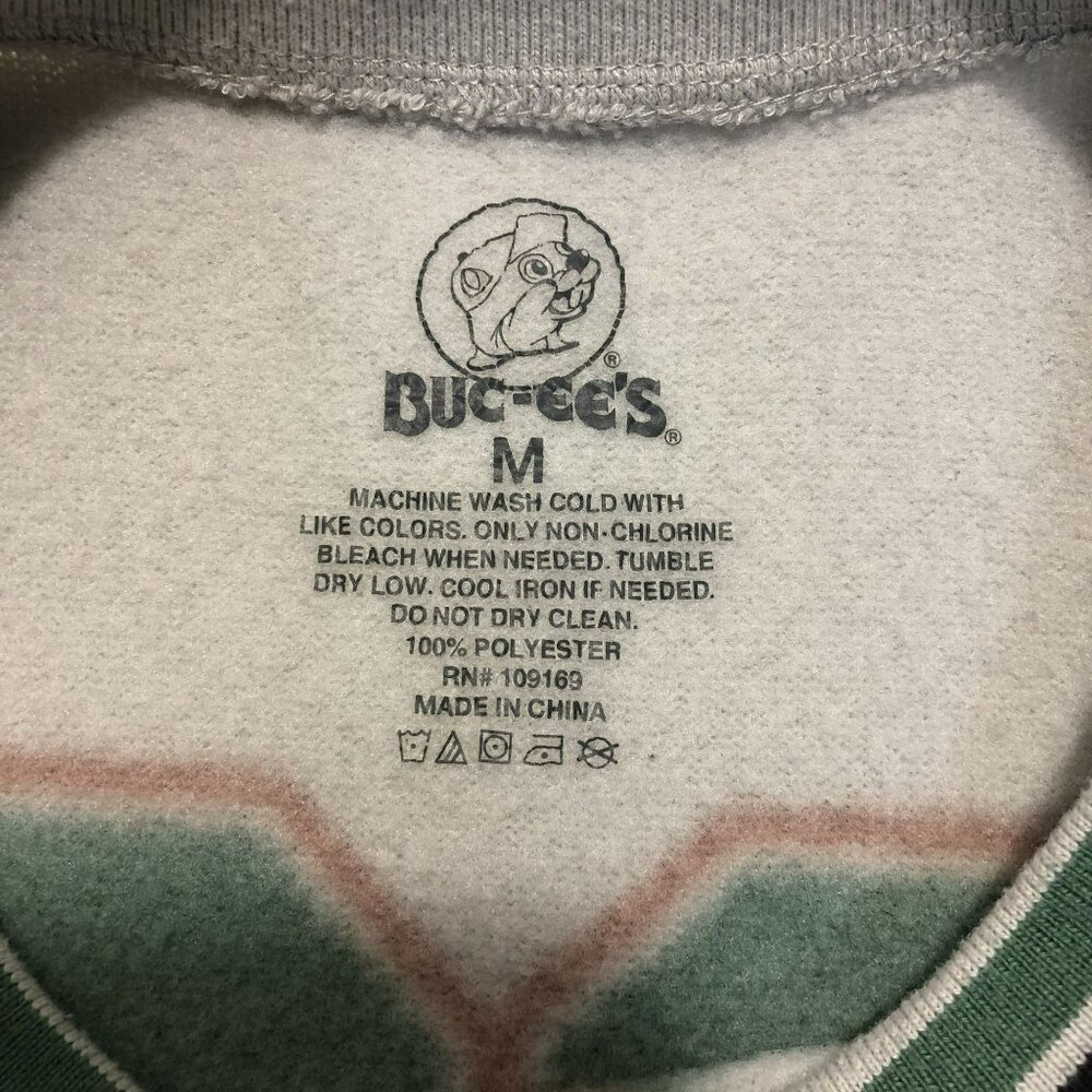 Buc-ees Sweatshirt Beaver Logo & 82 Design Crewneck Mens Size M - Picture 2 of 8
